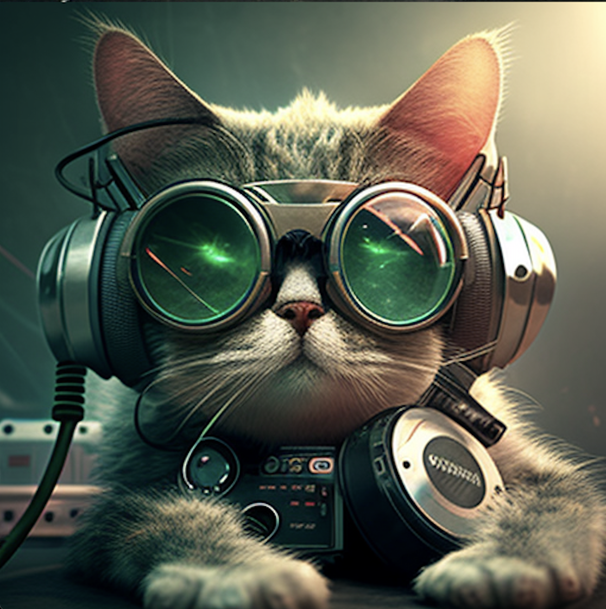 A cat DJ